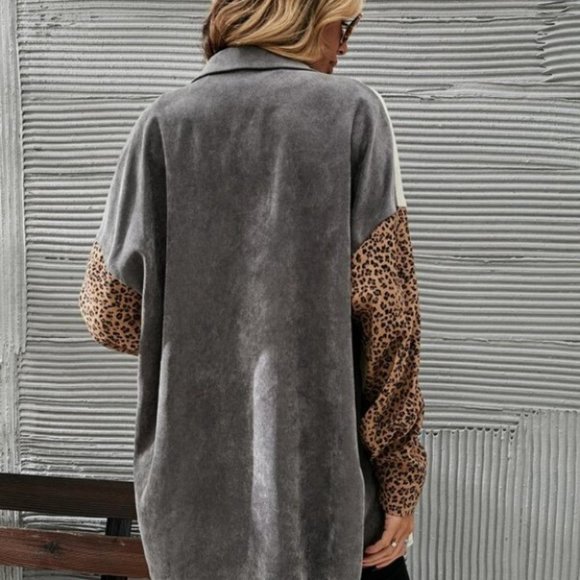 Multi Color & Print Contemporary Cut & Sew Leopard - Picture 5 of 5